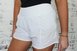 Active Pleat Tennis Shorts "White"<Allie Lynn's Boutique Store