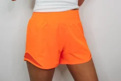 Active Pleat Tennis Shorts "Highlight Orange"<Allie Lynn's Boutique Online