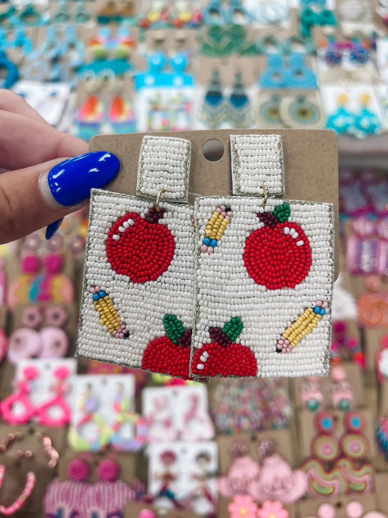 Apple And Pencil Teacher Earrings<Allie Lynn's Boutique New