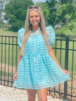 Baby Blue Babydoll Dress<Allie Lynn's Boutique Sale