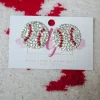 Baseball Rhinestone Studs<Allie Lynn's Boutique Discount