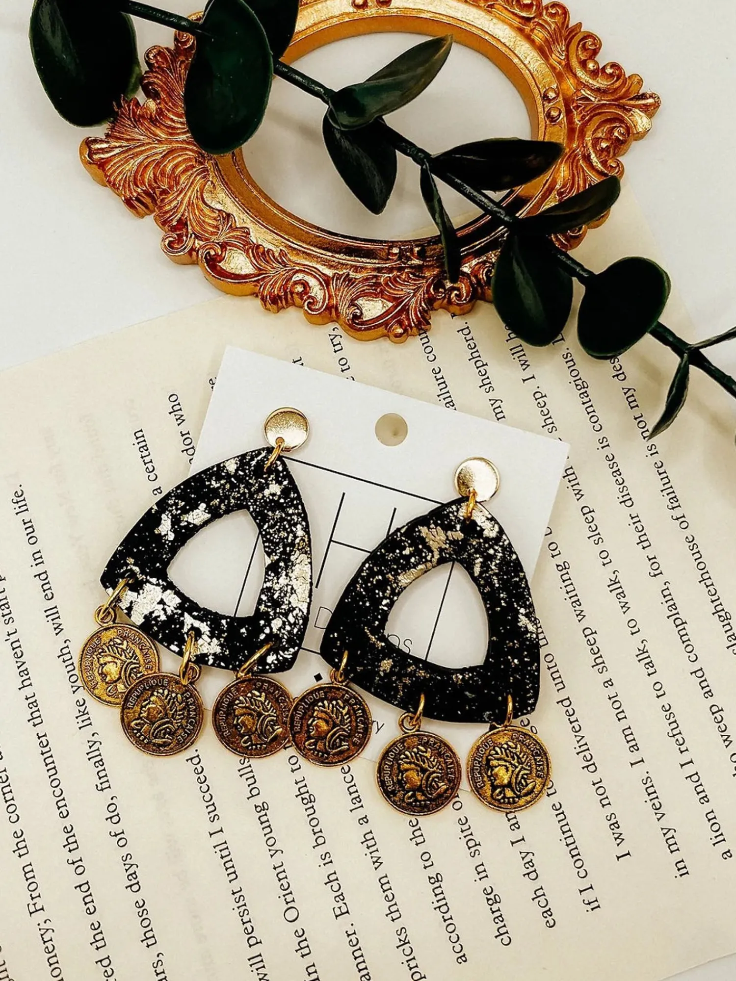 Black Coin Clay Earrings<Allie Lynn's Boutique Best Sale
