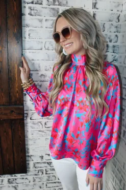 Blue Winter Long Sleeve Top<Allie Lynn's Boutique Sale
