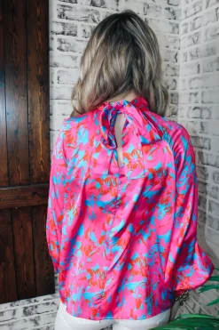Blue Winter Long Sleeve Top<Allie Lynn's Boutique Sale