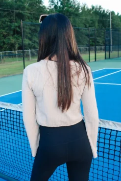 Cara Top "Taupe"<Allie Lynn's Boutique Flash Sale
