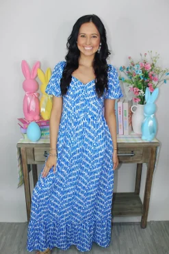 Cassie Printed Maxi Dress<Allie Lynn's Boutique Outlet