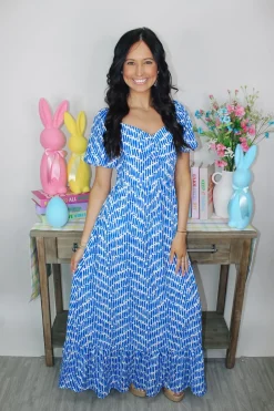 Cassie Printed Maxi Dress<Allie Lynn's Boutique Outlet
