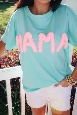 Chunky Fleece "Mama" Top<Allie Lynn's Boutique Best