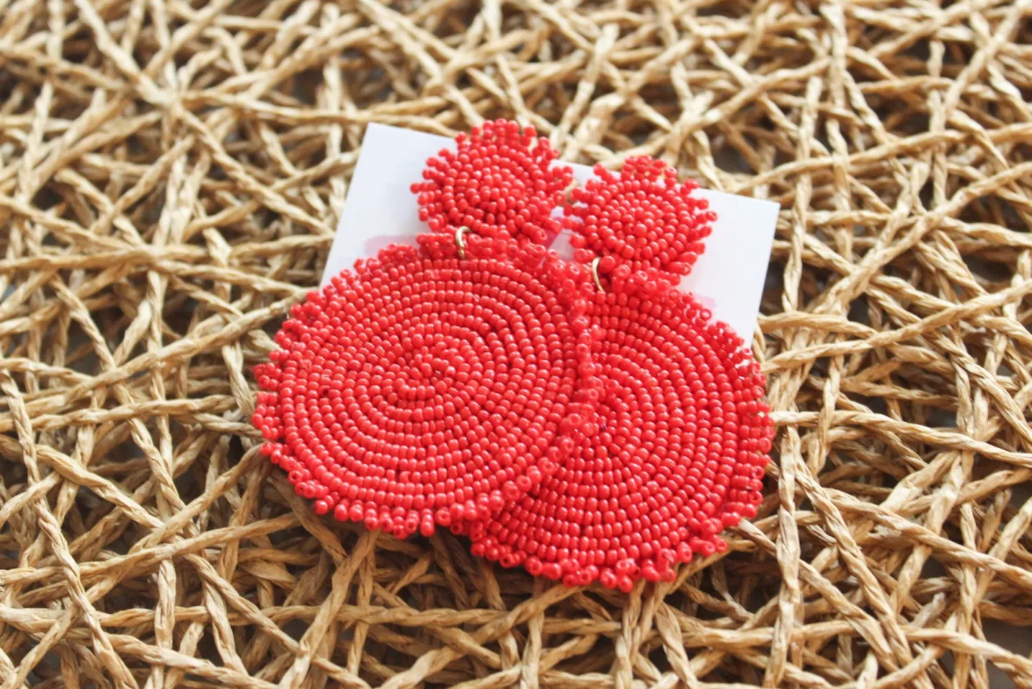 Circle Day Dreaming Earrings "Red"<Allie Lynn's Boutique Discount
