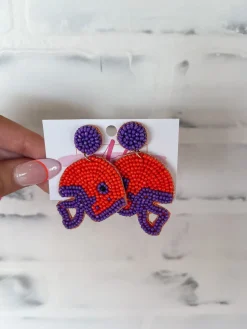 Clemson Tiger Earrings<Allie Lynn's Boutique Hot