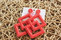 Color Pop Earrings "Red"<Allie Lynn's Boutique Shop