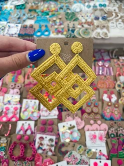 Color Pop Earrings "Yellow"<Allie Lynn's Boutique New