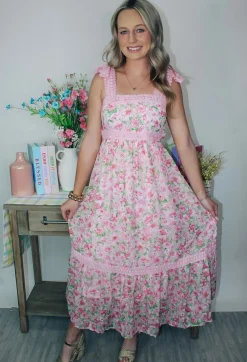 Demi Floral Midi Dress<Allie Lynn's Boutique Sale