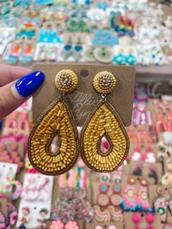 Ear Candy "Mustard" Earrings<Allie Lynn's Boutique Hot