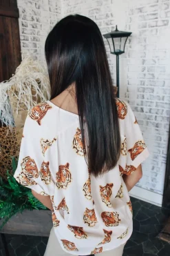 Easy Tiger Cuff Sleeve Top<Allie Lynn's Boutique Sale