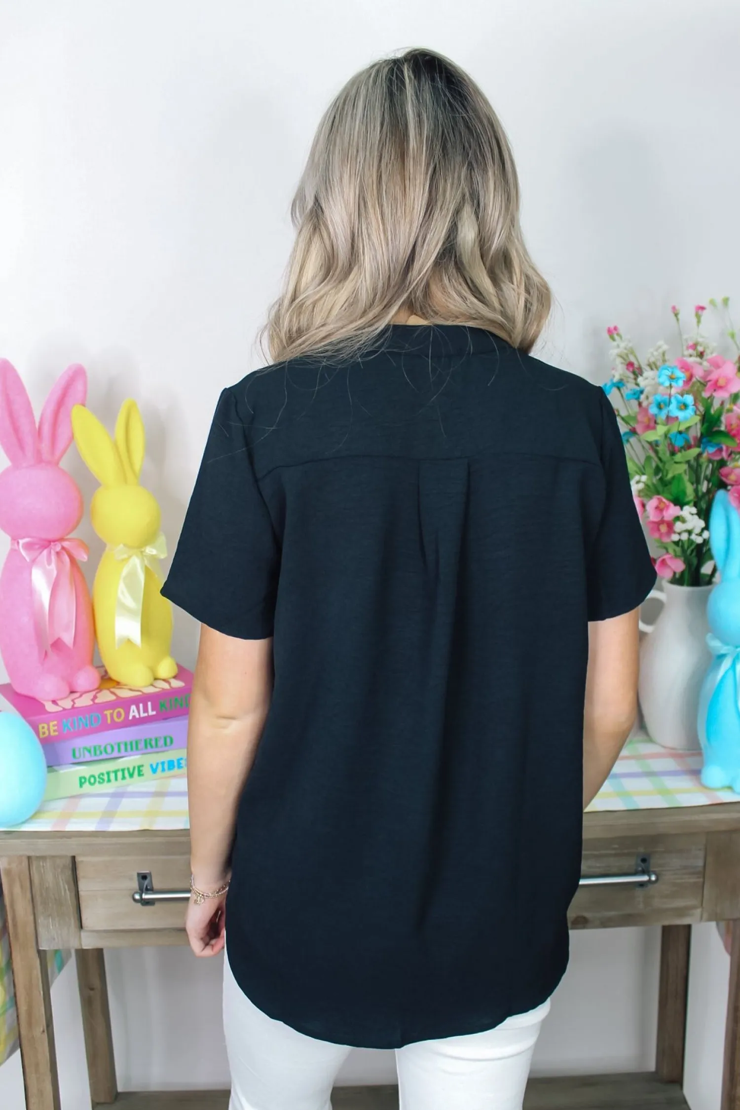 Everyday Solid Top "Black"<Allie Lynn's Boutique Discount