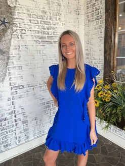 Far Away Royal Blue Dress<Allie Lynn's Boutique New