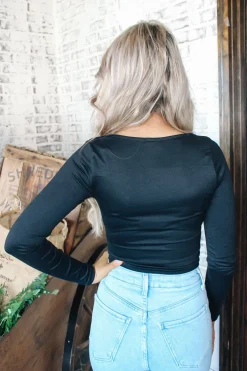 First Pick Top "Black"<Allie Lynn's Boutique Shop