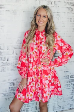 Floral Fall Mini Dress 