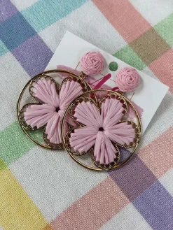 Flower Earrings "Light Pink"<Allie Lynn's Boutique Flash Sale