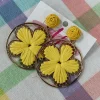 Flower Earrings "Yellow"<Allie Lynn's Boutique Fashion