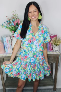 Garden Of Dreams Mini Dress<Allie Lynn's Boutique Discount