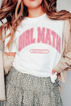 Girl Math University Graphic Tee<Allie Lynn's Boutique Online