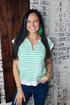 Go Green Sweater Top<Allie Lynn's Boutique Fashion