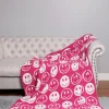 Happy Face Blanket "Pink"<Allie Lynn's Boutique Cheap