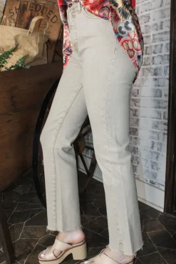 High Rise Straight Pants 