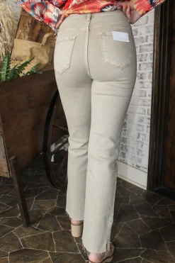 High Rise Straight Pants 