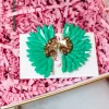 Holiday Party Earrings "Green"<Allie Lynn's Boutique Shop