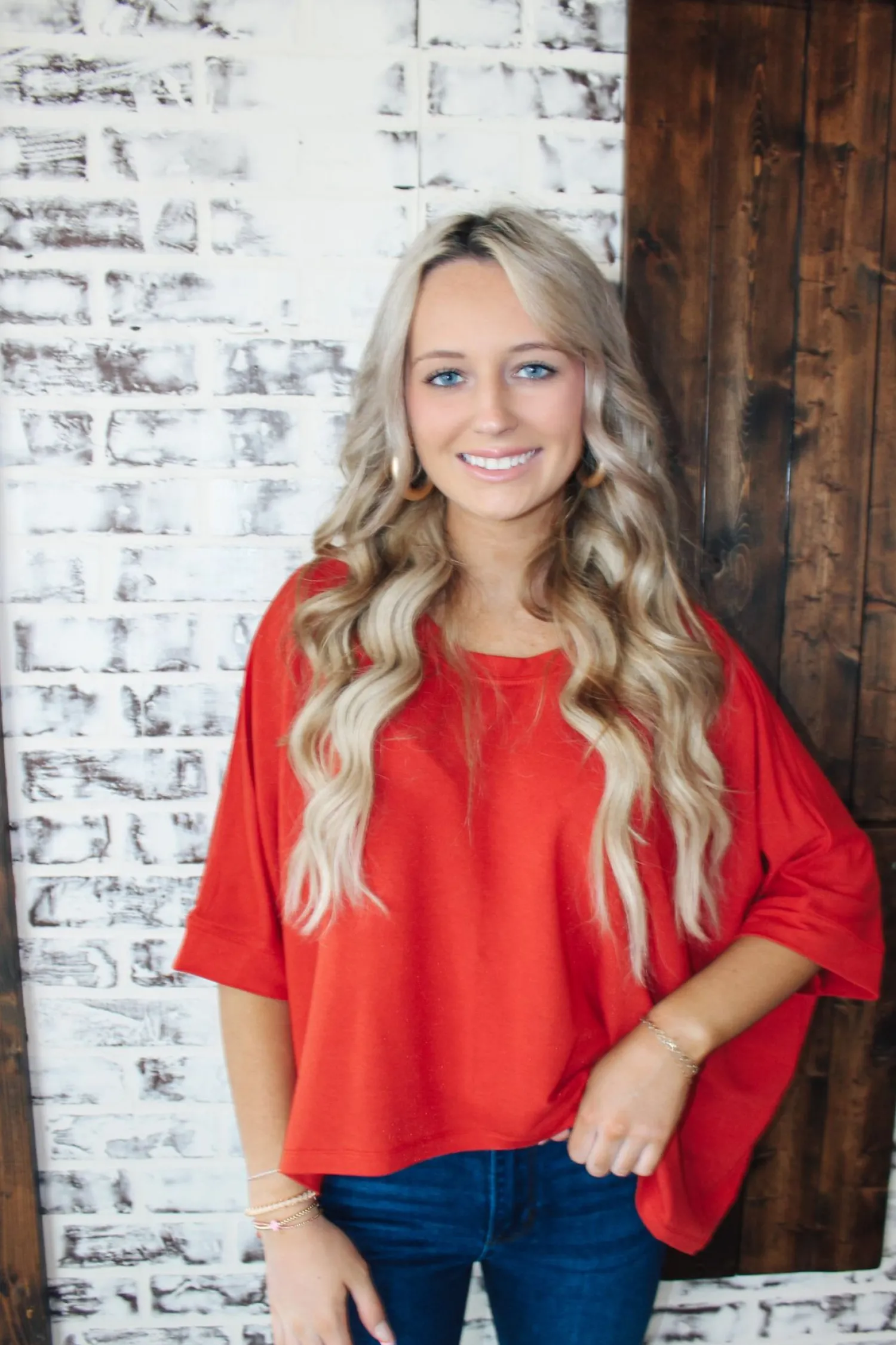 Kendra Top "Rust"<Allie Lynn's Boutique Store