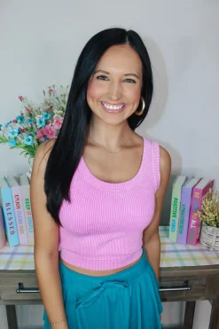 Knit Cropped Tank Top 