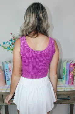 Knit Cropped Tank Top 