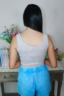 Knit Cropped Tank Top 