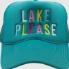 Lake Please Trucker Hat "Teal"<Allie Lynn's Boutique Flash Sale
