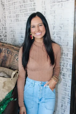 Layering Bodysuit "Camel"<Allie Lynn's Boutique Best Sale