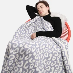 Leopard Blanket "Grey"<Allie Lynn's Boutique Discount