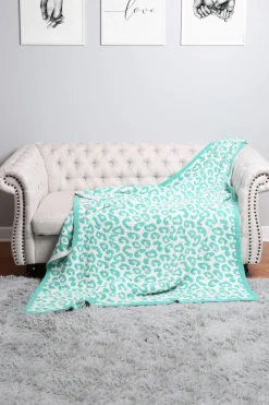 Leopard Blanket "Mint"<Allie Lynn's Boutique Cheap