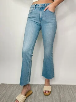 Light Denim Cropped Flares<Allie Lynn's Boutique New