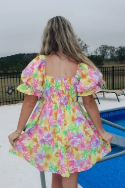 Lime Orange Sweetheart Neckline Dress<Allie Lynn's Boutique New