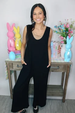 Linen Wide Leg Jumpsuit 