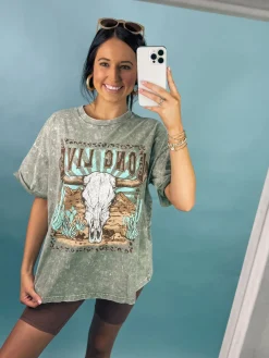 Long Live Vintage Longhorn Graphic Tee<Allie Lynn's Boutique Hot