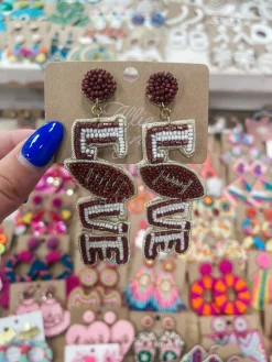 Love Football Earrings<Allie Lynn's Boutique Outlet