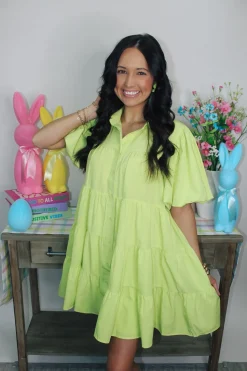 Loving Lime Mini Dress<Allie Lynn's Boutique Online