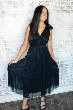 Lurex Three Tier Midi Dress<Allie Lynn's Boutique Best
