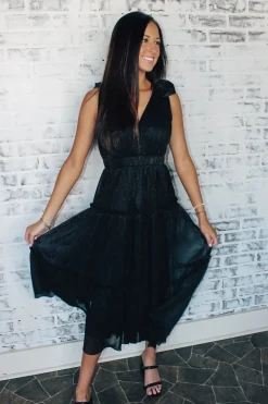 Lurex Three Tier Midi Dress<Allie Lynn's Boutique Best