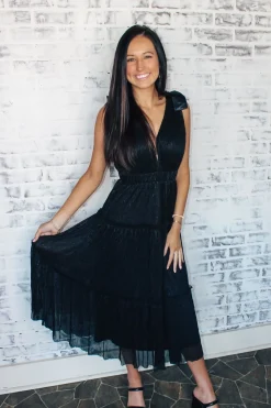 Lurex Three Tier Midi Dress<Allie Lynn's Boutique Best