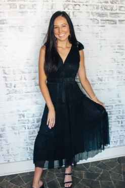 Lurex Three Tier Midi Dress<Allie Lynn's Boutique Cheap